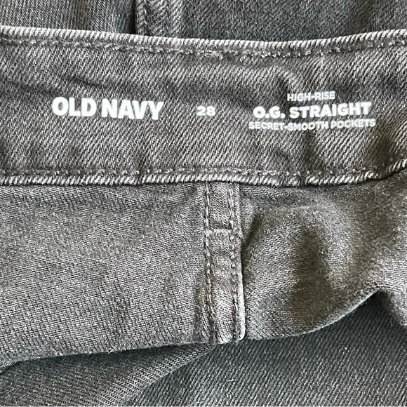 Old Navy Women’s High-Waisted OG Straight Black Jeans Plus Size 28 Mom Denim - Picture 10 of 11